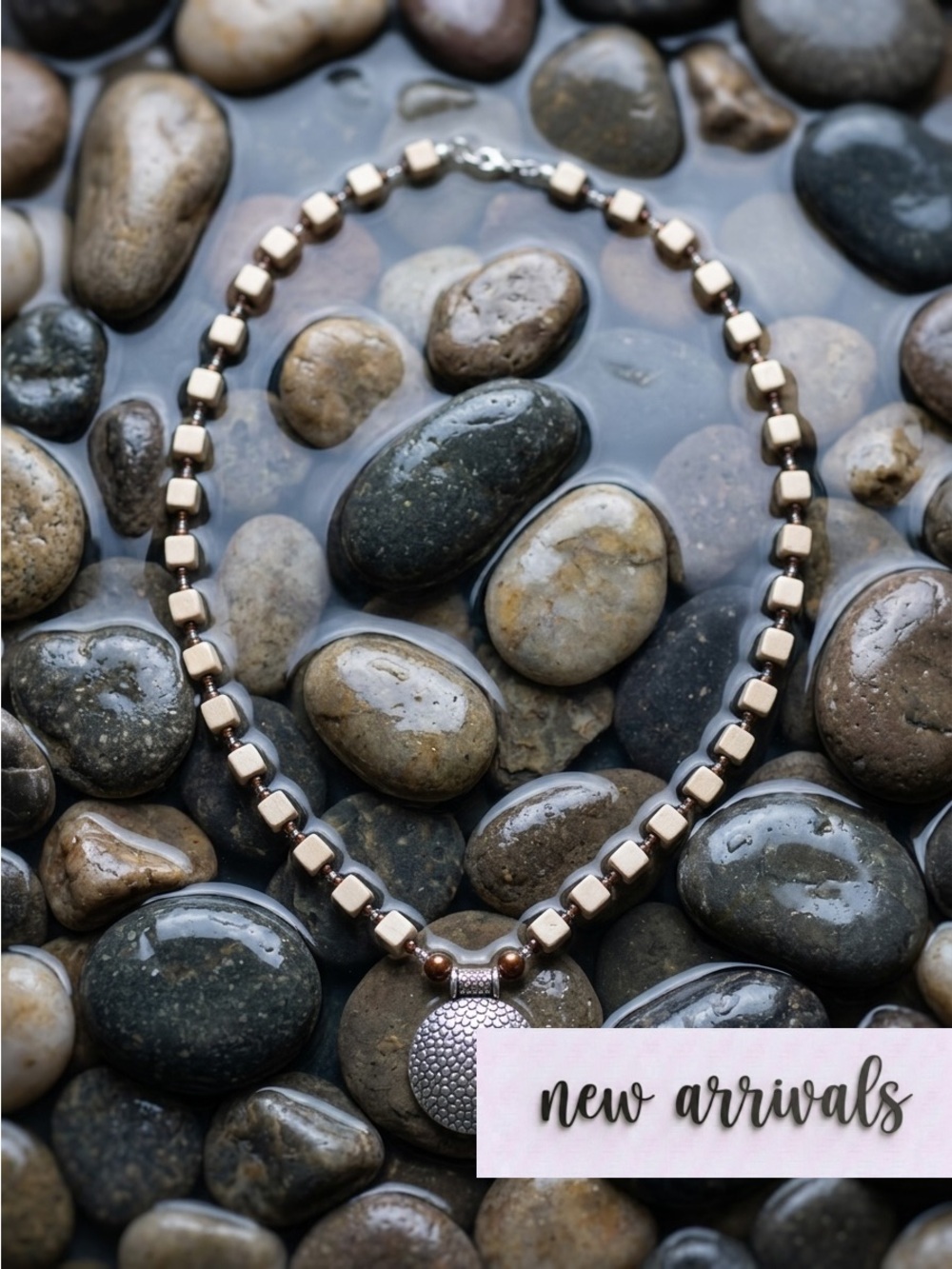 Boho Jasper and Silver Necklace